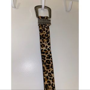 Cheetah print belt